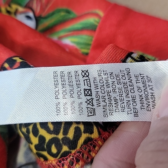 ASOS Swim Jersey Beach Tropical Tiger Print Two-Piece - Picture 13 of 13